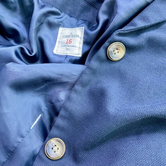 Gap Blazer Academy Navy Blue Pockets (16) - Picture 7 of 8